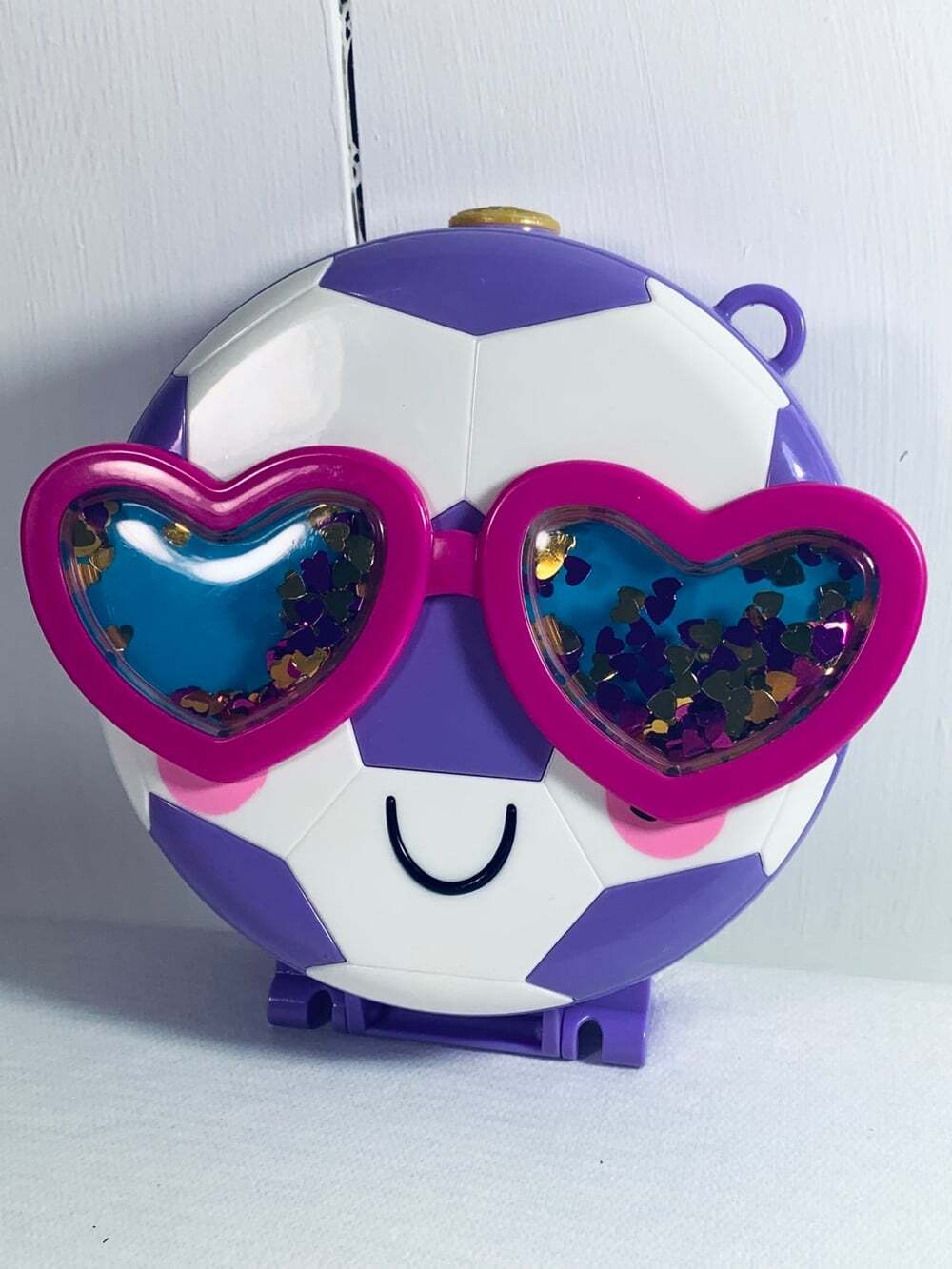 POLLY POCKET Pocket World Outdoor Sports Purple Soccer Ball Case Only Toy